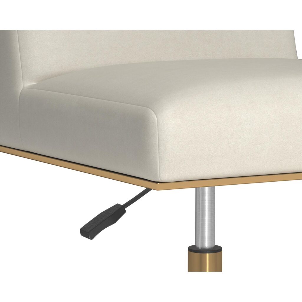 Dean Office Chair - Brushed Brass - Meg Ivory - Image 5