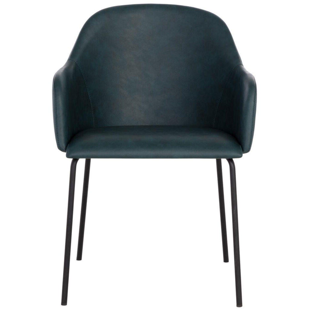 Hensley Dining Armchair - Dark Teal - Image 2