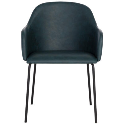 Hensley Dining Armchair - Dark Teal 109250 109250 HENSLEY DINING ARMCHAIR PETROLEUM BLUE 1