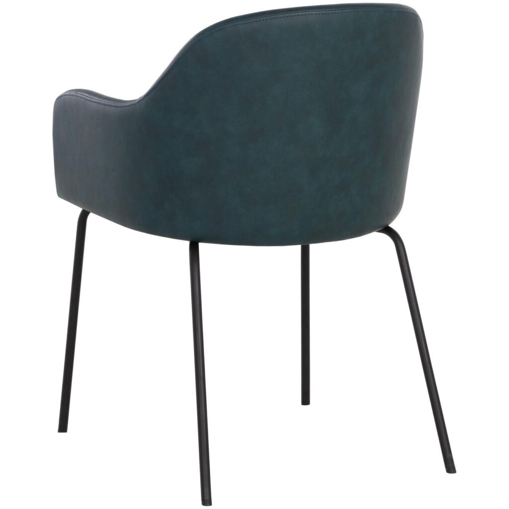 Hensley Dining Armchair - Dark Teal - Image 4