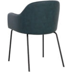 Hensley Dining Armchair - Dark Teal 11 Hensley Dining Armchair - Dark Teal 109250 109250 HENSLEY DINING ARMCHAIR PETROLEUM BLUE 3