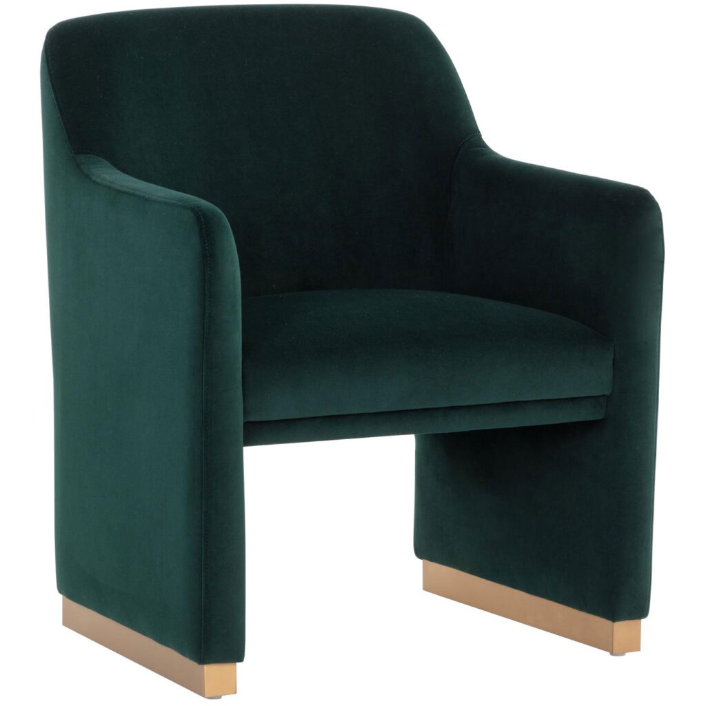 Jaime Dining Armchair - Meg Dark Emerald