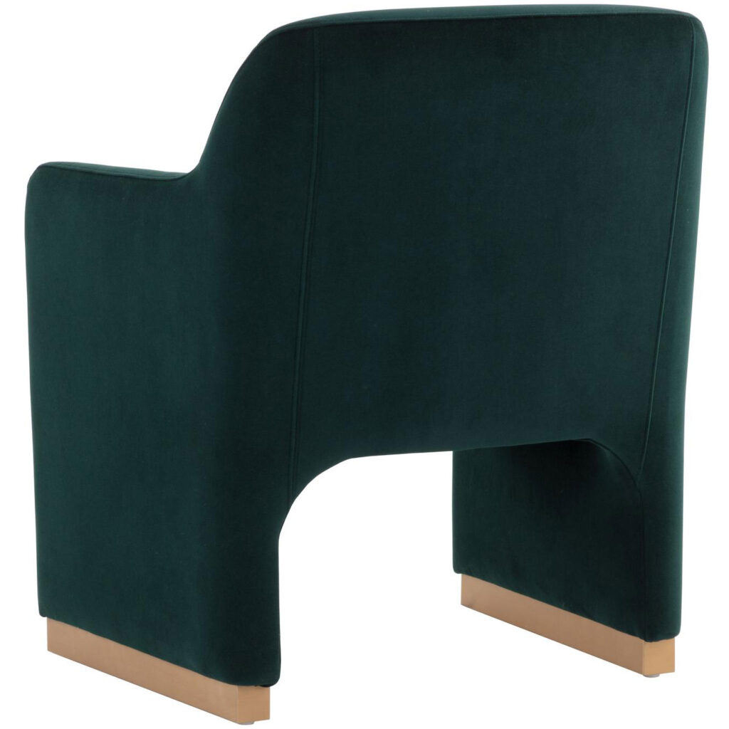 Jaime Dining Armchair - Meg Dark Emerald - Image 4