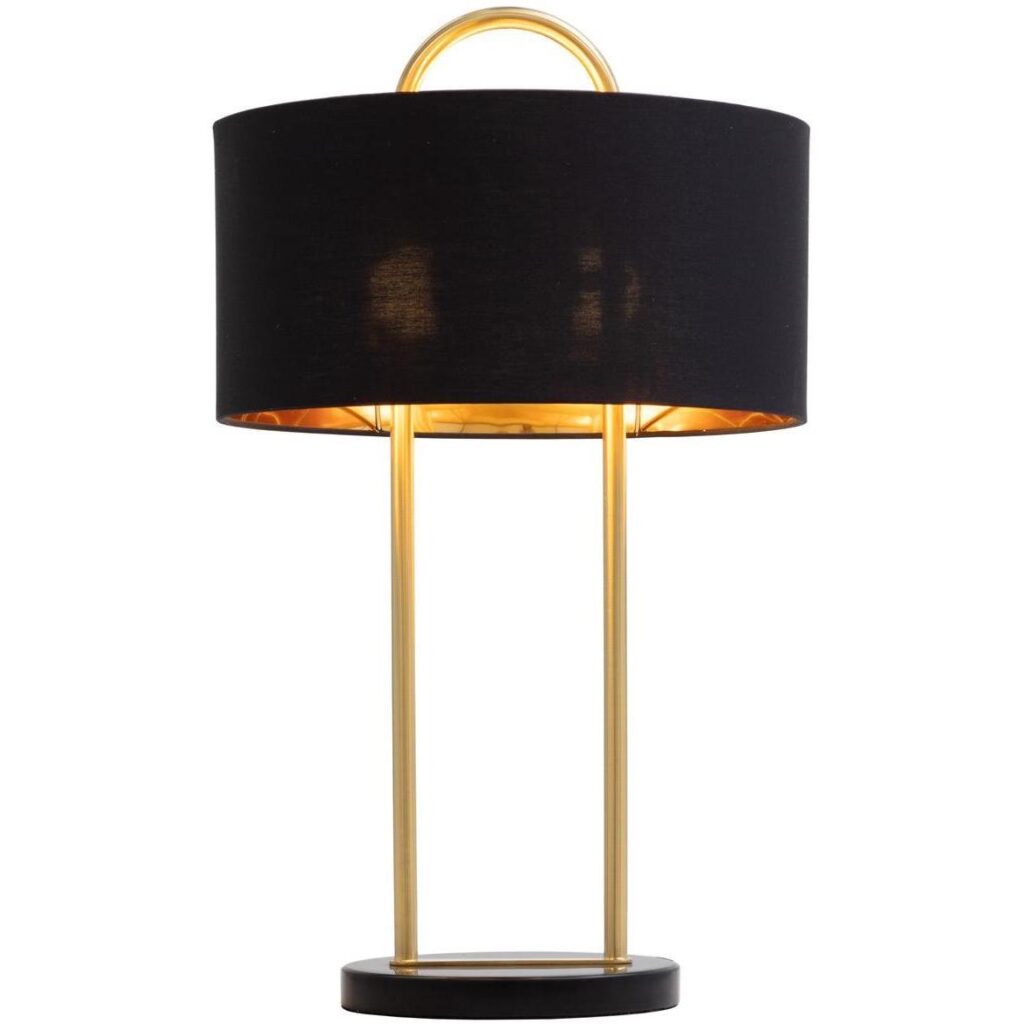 Kezna Table Lamp - Black Marble - Matte Black - Image 2