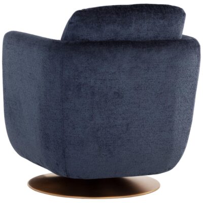 Gilley Swivel Lounge Chair - Bergen Navy 109310 109310 GILLEY SWIVEL LOUNGE CHAIR BERGEN NAVY 3