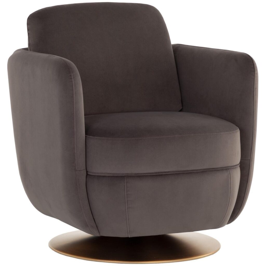 Gilley Swivel Lounge Chair - Meg Ash