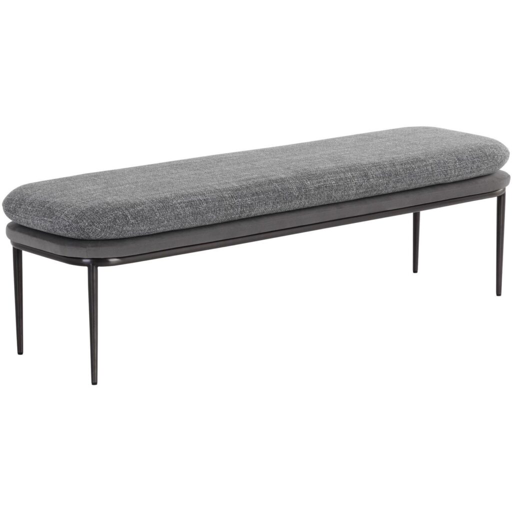 Koffi Bench - Gunmetal - Chacha Grey / Antonio Charcoal