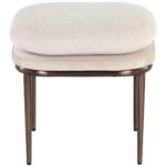 Koffi Stool - Dark Bronze - Chacha Cream / Meg Taupe 109315 109315 KOFFI STOOL DARK BRONZE CHACHA CREAM MEG TAUPE 1
