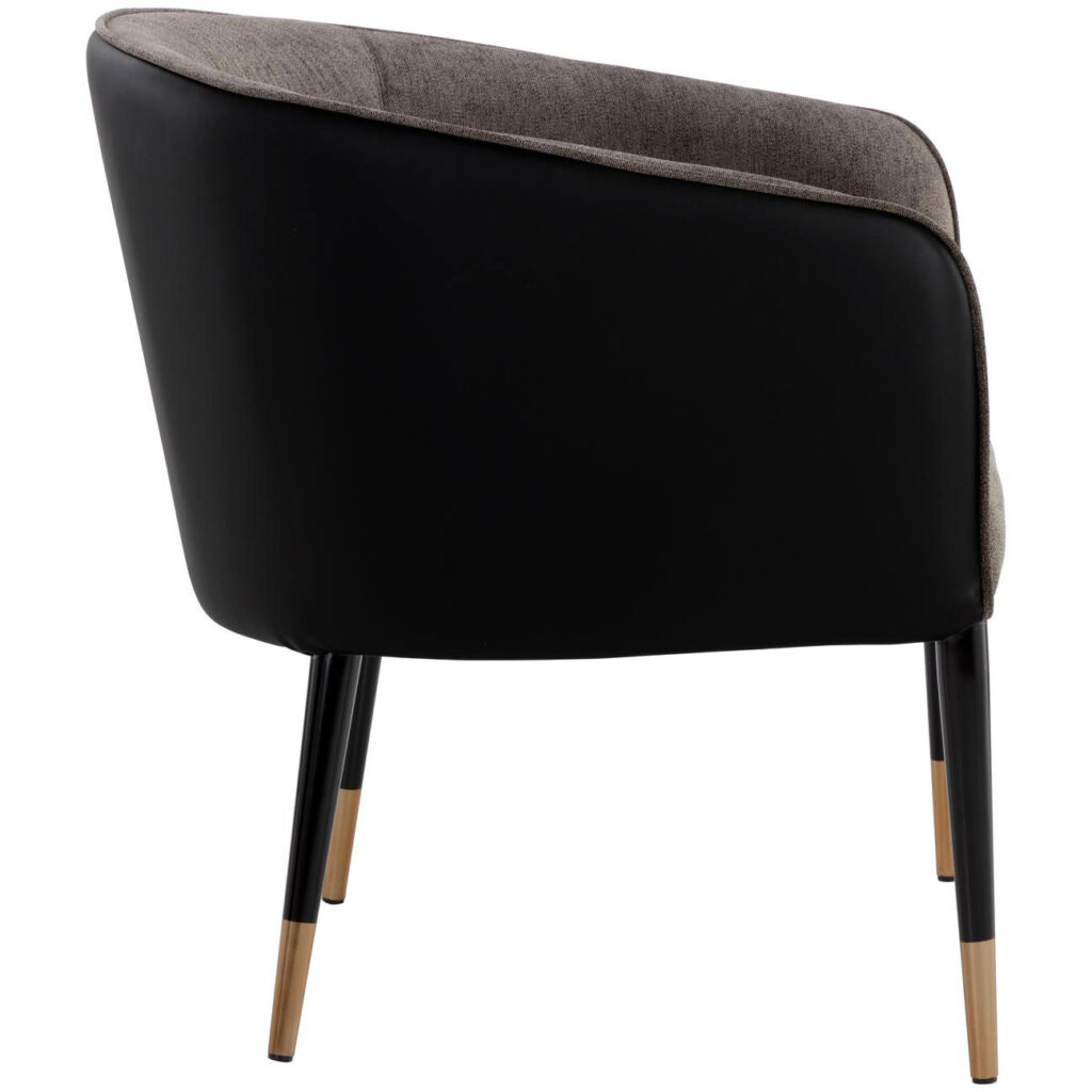 Asher Lounge Chair - Sparrow Grey / Napa Black - Image 3