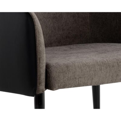 Asher Lounge Chair - Sparrow Grey / Napa Black 109360 109360 ASHER LOUNGE CHAIR SPARROW GREY NAPA BLACK 6