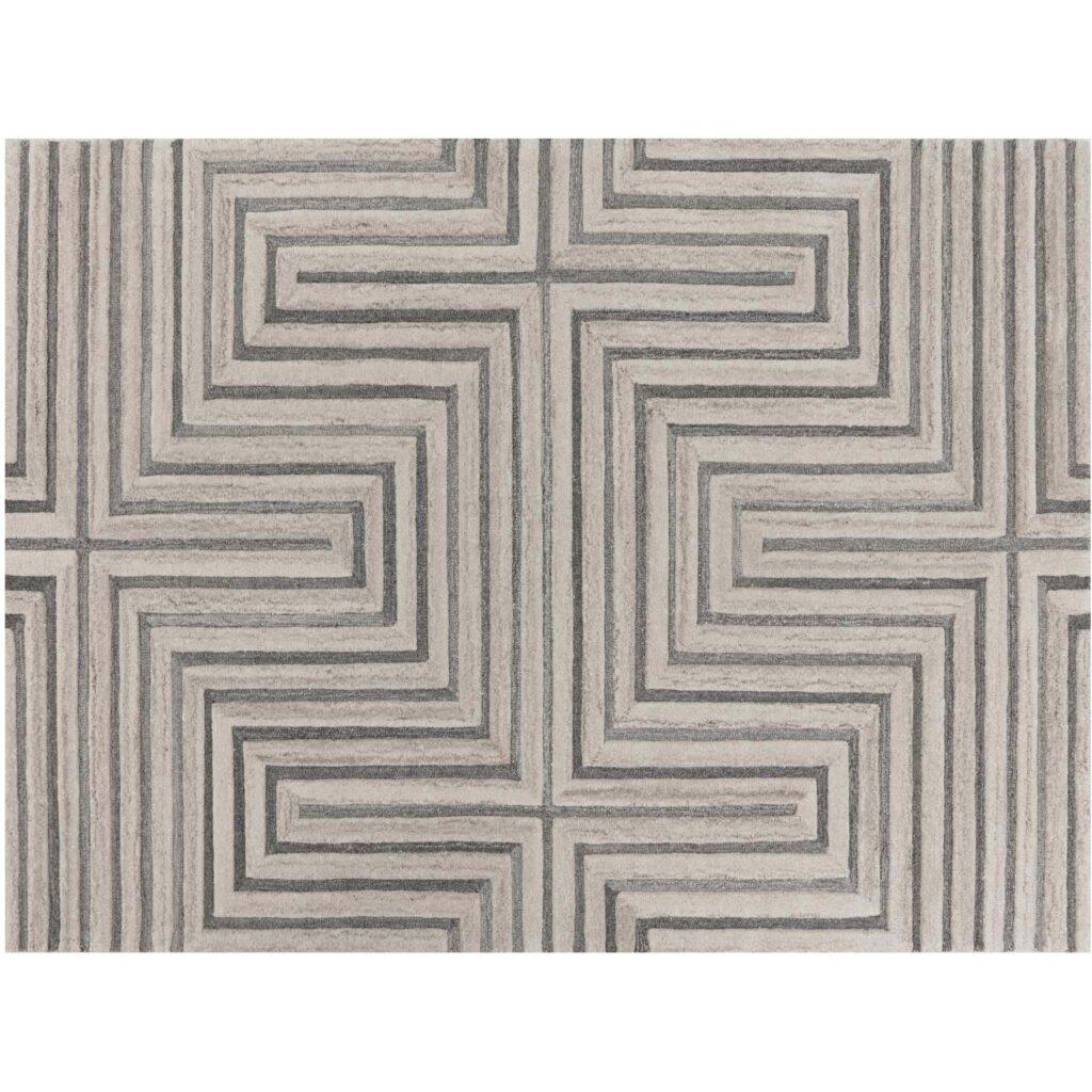 Oslow Hand-Tufted Rug - Beige / Grey - 9' X 12'