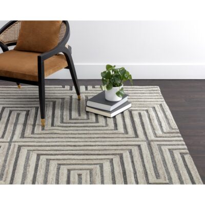 Oslow Hand-Tufted Rug - Beige / Grey - 10' X 14' 109372 109372 OSLOW HAND TUFTED RUG BEIGE GREY 5