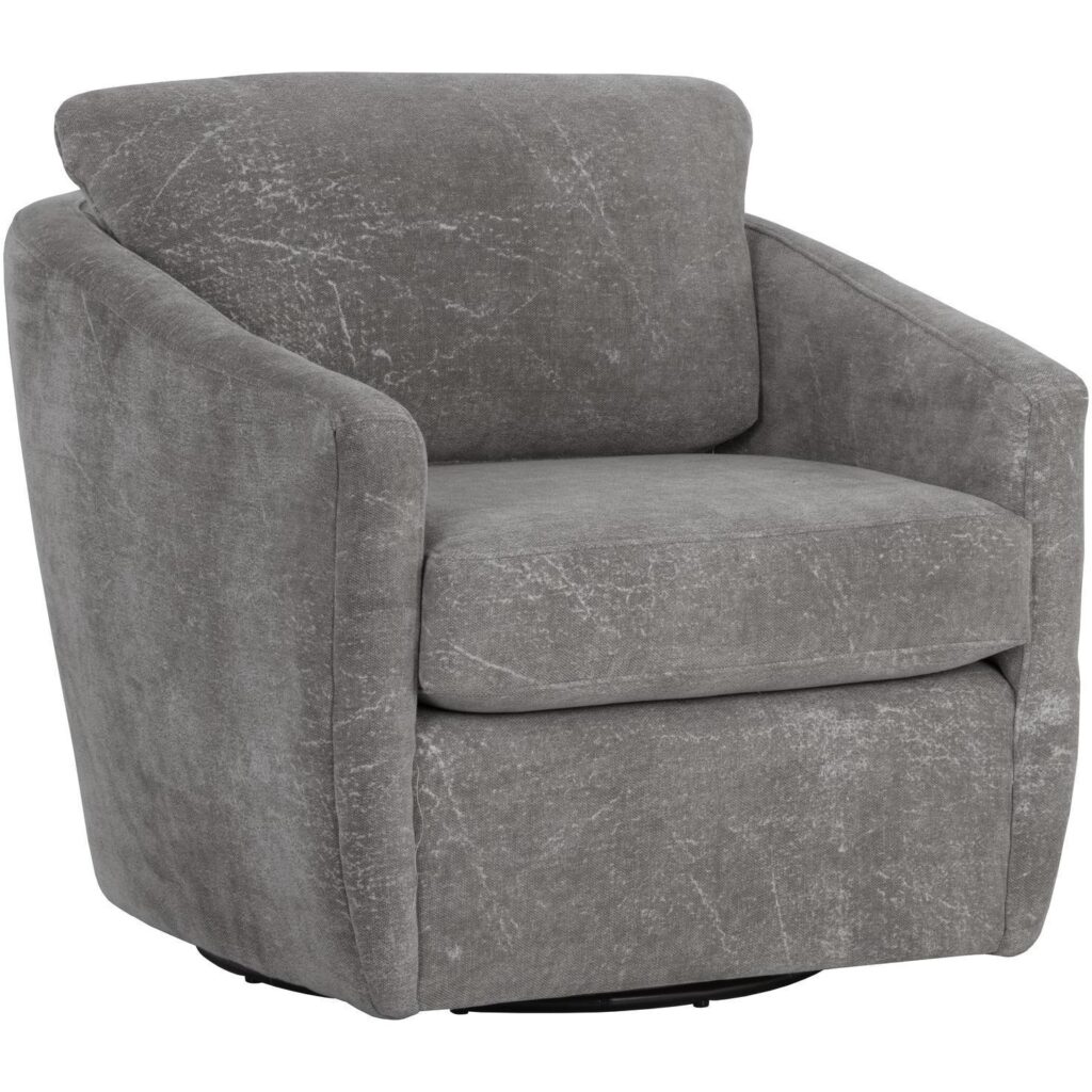 Irina Swivel Lounge Chair - Nepal Pebble