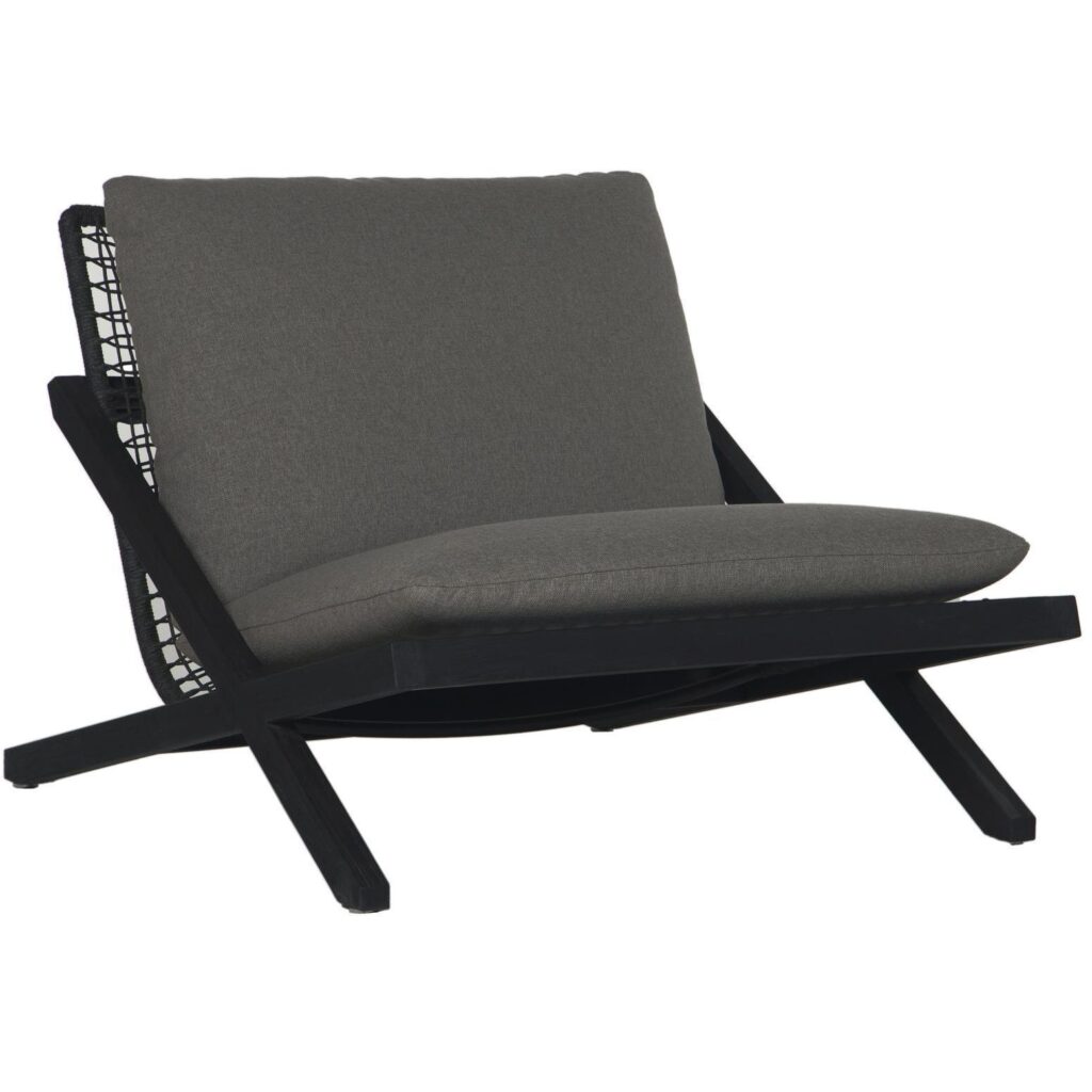 Bari Lounge Chair - Charcoal - Gracebay Grey