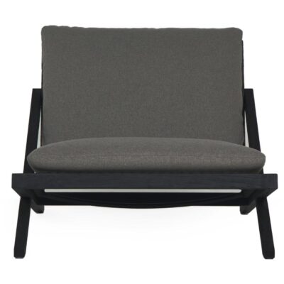 Bari Lounge Chair - Charcoal - Gracebay Grey 109460 109460 BARI LOUNGE CHAIR CHARCOAL GRACEBAY GREY 1