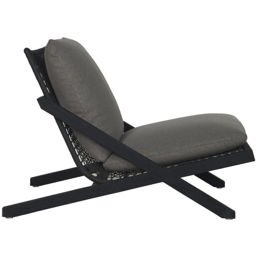 Bari Lounge Chair - Charcoal - Gracebay Grey - Image 3