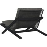 Bari Lounge Chair - Charcoal - Gracebay Grey 109460 109460 BARI LOUNGE CHAIR CHARCOAL GRACEBAY GREY 3