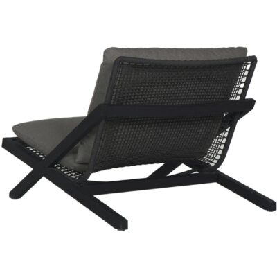 Bari Lounge Chair - Charcoal - Gracebay Grey 109460 109460 BARI LOUNGE CHAIR CHARCOAL GRACEBAY GREY 3