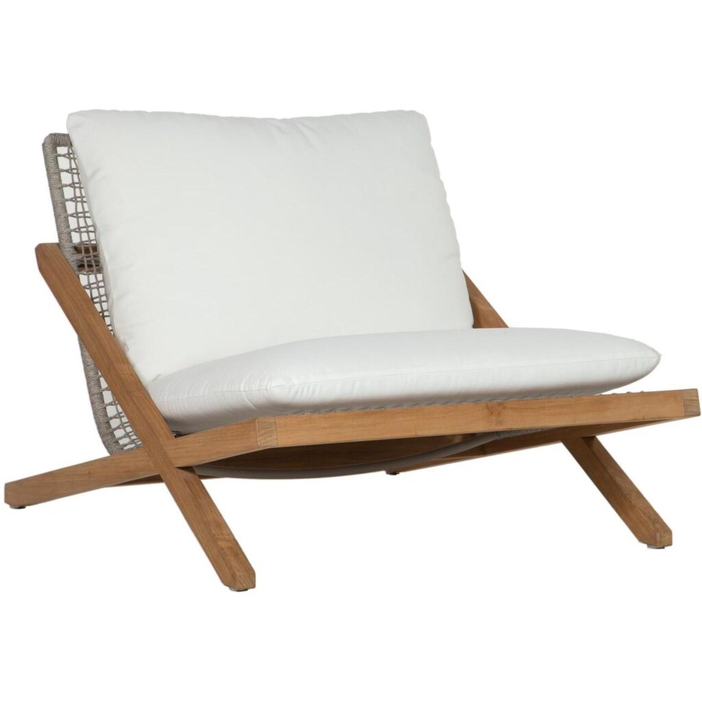 Bari Lounge Chair - Natural - Stinson White