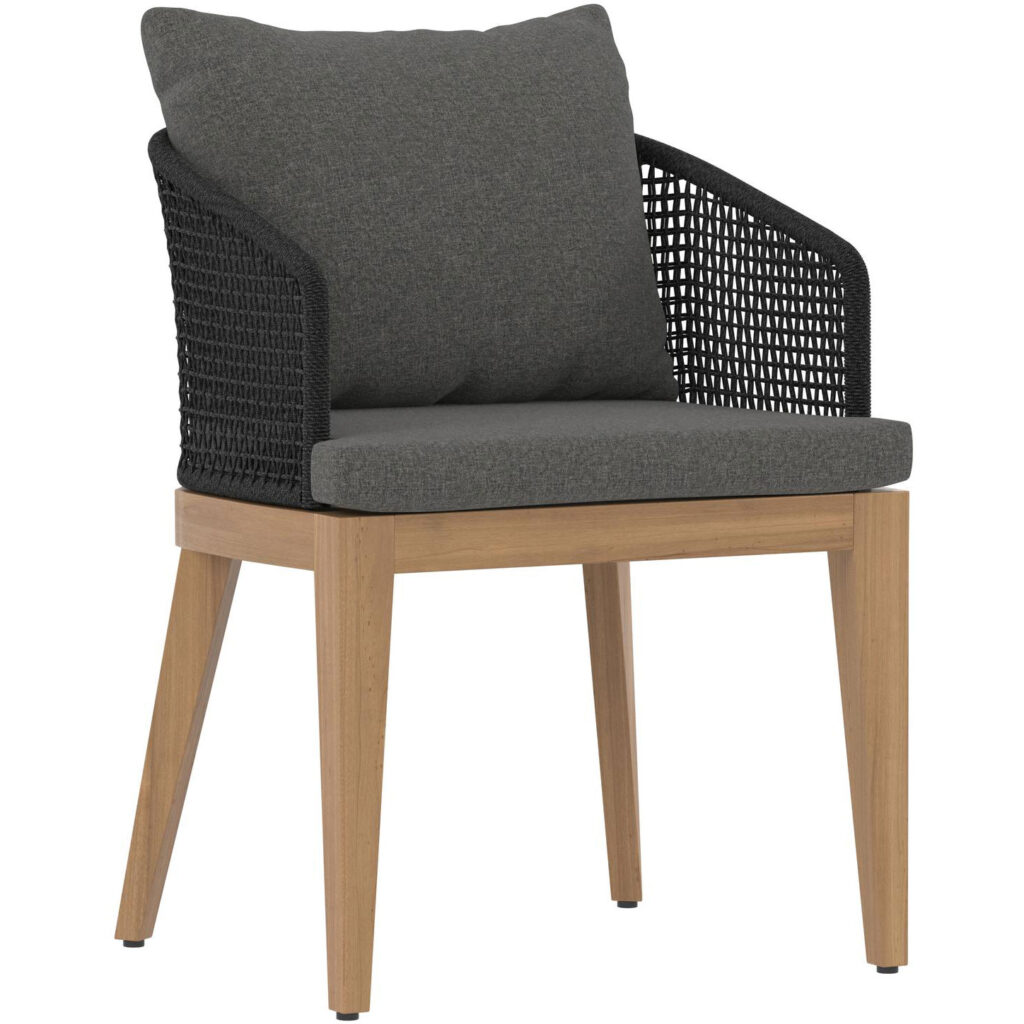 Capri Dining Armchair - Natural - Gracebay Grey