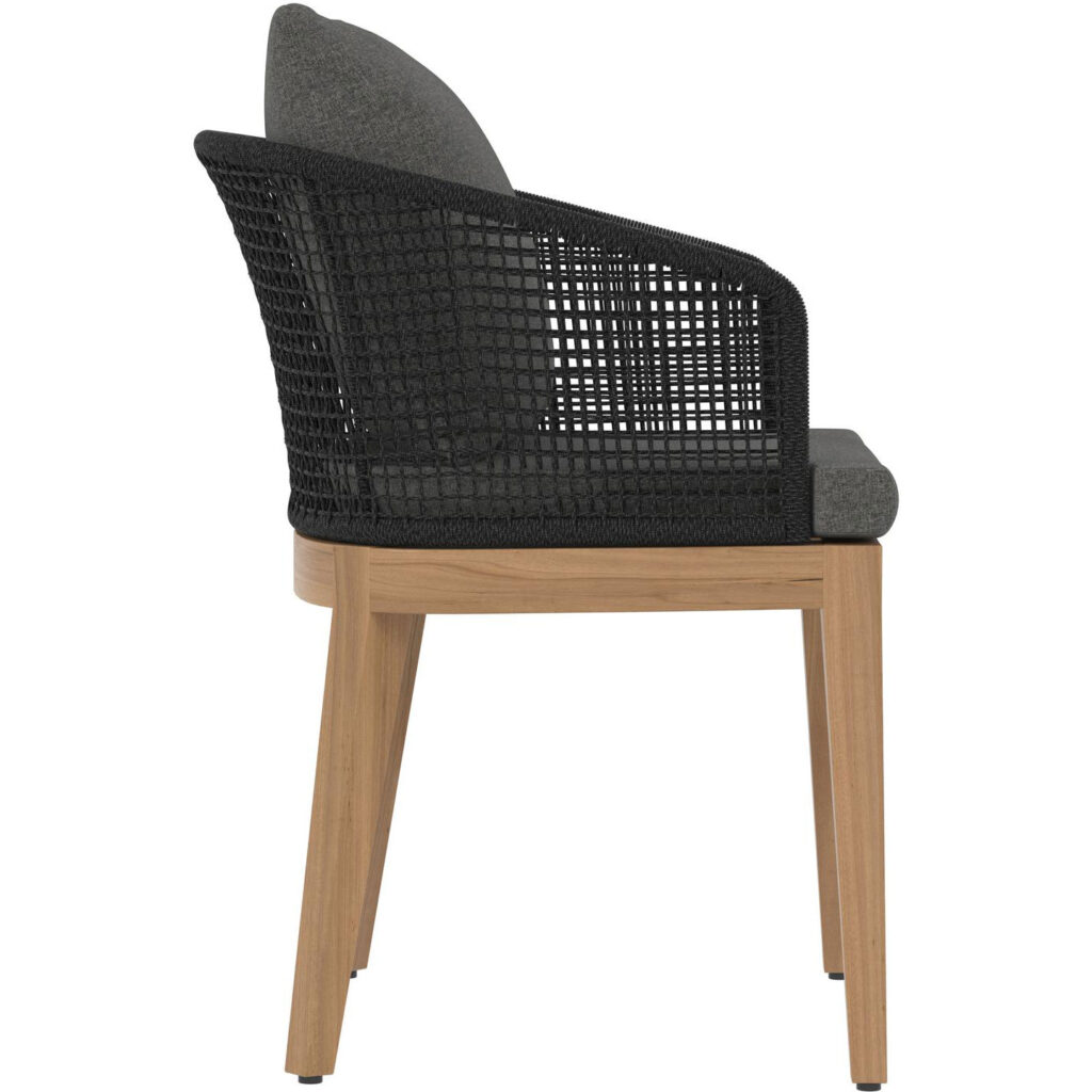 Capri Dining Armchair - Natural - Gracebay Grey - Image 3