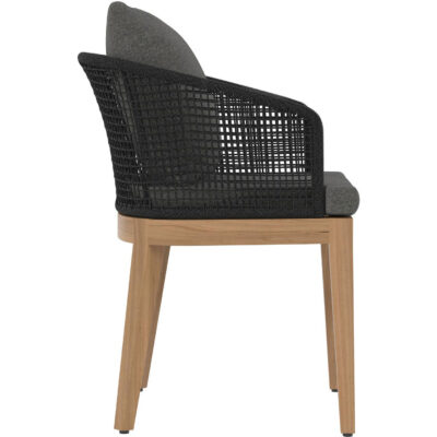 Capri Dining Armchair - Natural - Gracebay Grey 109476 109476 CAPRI DINING ARMCHAIR NATURAL GRACEBAY GREY 2