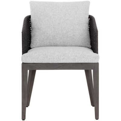 Capri Dining Armchair - Smoke Grey - Copacabana Marble 109477 109477 CAPRI DINING ARMCHAIR SMOKE GREY COPACABANA MARBLE 1