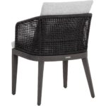 Capri Dining Armchair - Smoke Grey - Copacabana Marble 10 Capri Dining Armchair - Smoke Grey - Copacabana Marble 109477 109477 CAPRI DINING ARMCHAIR SMOKE GREY COPACABANA MARBLE 3