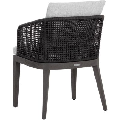 Capri Dining Armchair - Smoke Grey - Copacabana Marble 109477 109477 CAPRI DINING ARMCHAIR SMOKE GREY COPACABANA MARBLE 3