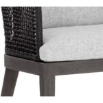 Capri Dining Armchair - Smoke Grey - Copacabana Marble 11 Capri Dining Armchair - Smoke Grey - Copacabana Marble 109477 109477 CAPRI DINING ARMCHAIR SMOKE GREY COPACABANA MARBLE 6