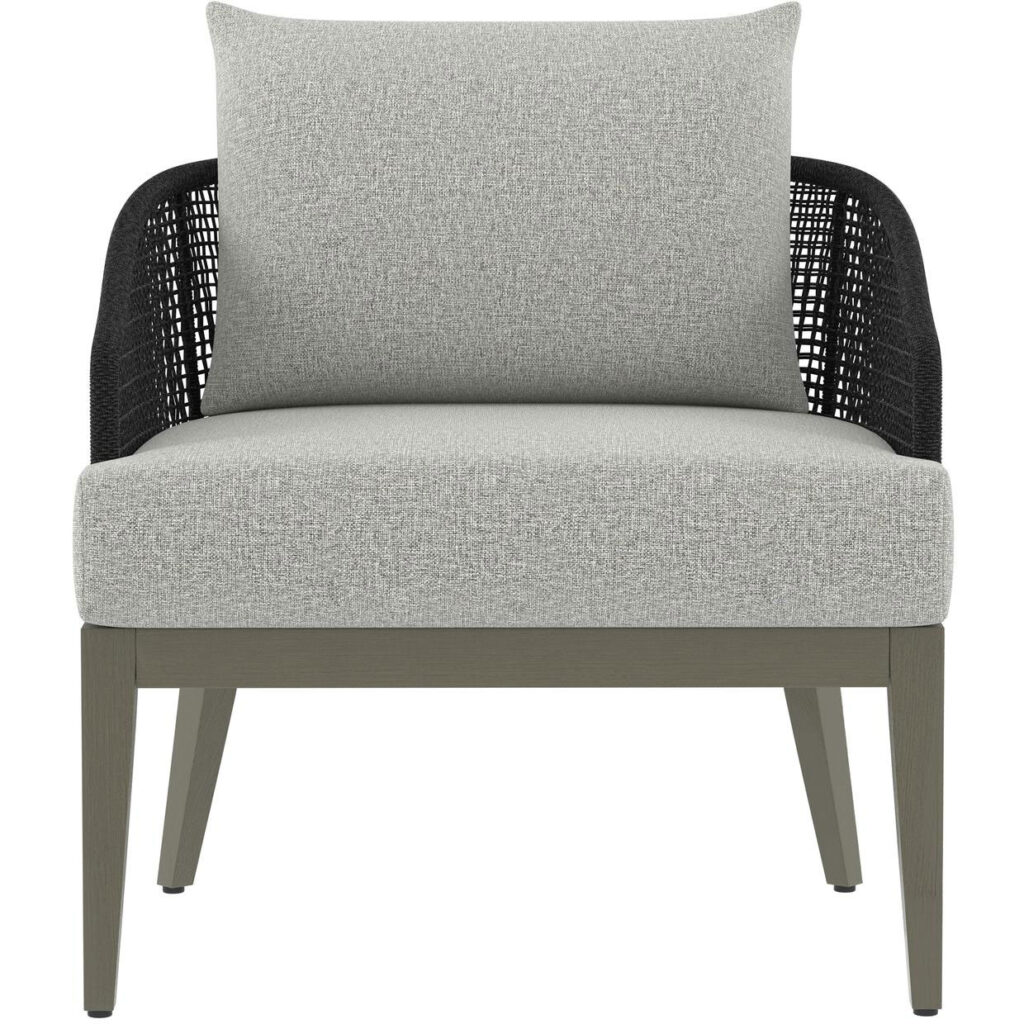 Capri Lounge Chair - Smoke Grey - Copacabana Marble - Image 2