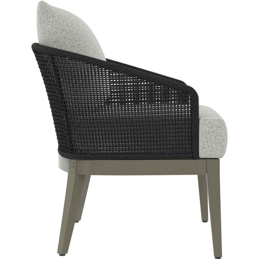 Capri Lounge Chair - Smoke Grey - Copacabana Marble - Image 4