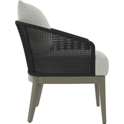 Capri Lounge Chair - Smoke Grey - Copacabana Marble 109482 109482 CAPRI LOUNGE CHAIR SMOKED GREY COPACABANA MARBLE 3