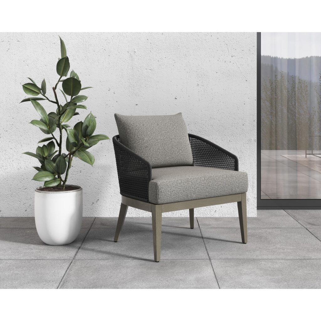 Capri Lounge Chair - Smoke Grey - Copacabana Marble - Image 5