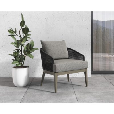 Capri Lounge Chair - Smoke Grey - Copacabana Marble 109482 109482 CAPRI LOUNGE CHAIR SMOKED GREY COPACABANA MARBLE 5