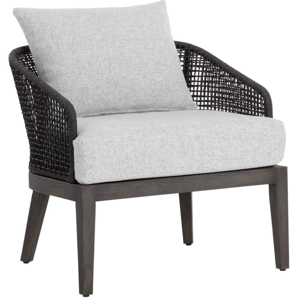 Capri Lounge Chair - Smoke Grey - Copacabana Marble - Image 8