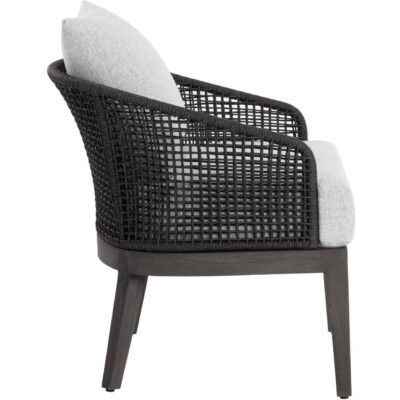 Capri Lounge Chair - Smoke Grey - Copacabana Marble 109482 109482 CAPRI LOUNGE CHAIR SMOKE GREY COPACABANA MARBLE 2