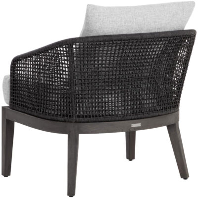 Capri Lounge Chair - Smoke Grey - Copacabana Marble 109482 109482 CAPRI LOUNGE CHAIR SMOKE GREY COPACABANA MARBLE 3