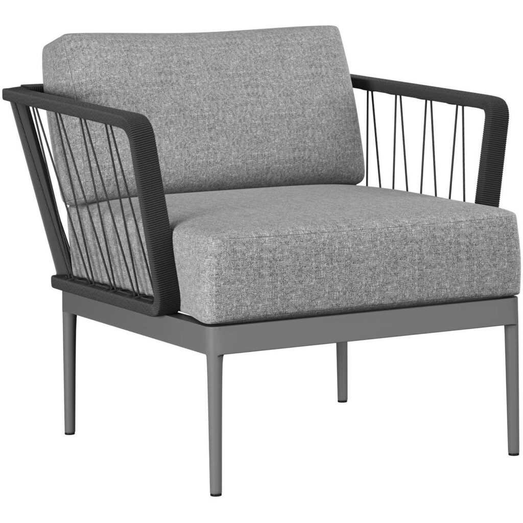 Catania Armchair - Dark Grey - Copacabana Grey