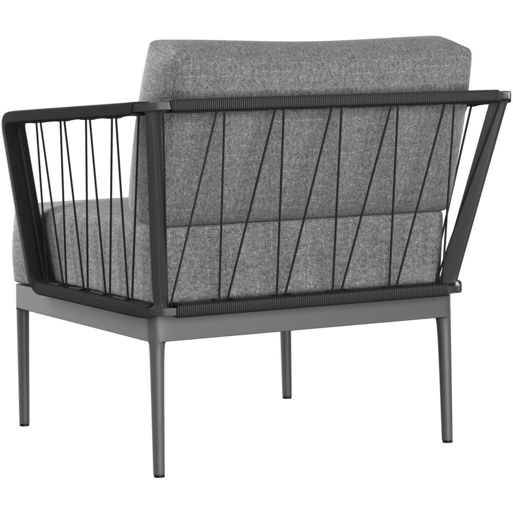 Catania Armchair - Dark Grey - Copacabana Grey - Image 4