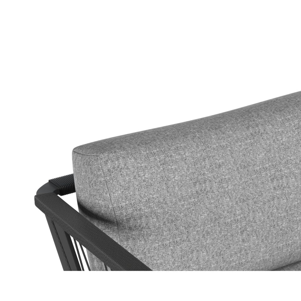 Catania Armchair - Dark Grey - Copacabana Grey - Image 6