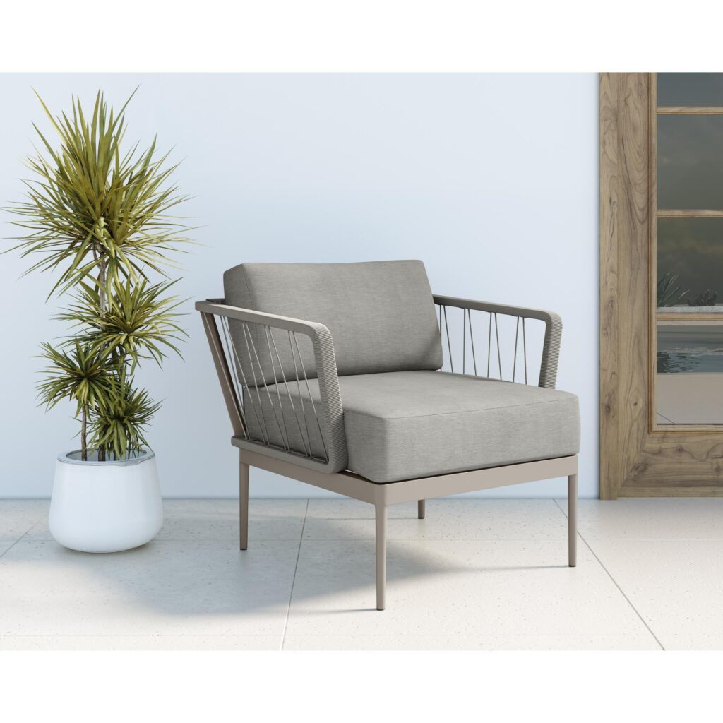 Catania Armchair - Grey - Palazzo Taupe - Image 6