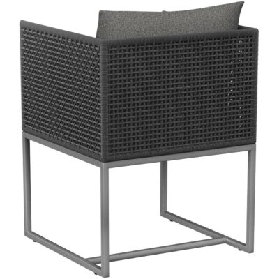 Crete Dining Armchair - Dark Grey - Gracebay Grey 109485 109485 CRETE DINING ARMCHAIR DARK GREY GRACEBAY GREY 2