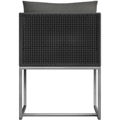 Crete Dining Armchair - Dark Grey - Gracebay Grey 109485 109485 CRETE DINING ARMCHAIR DARK GREY GRACEBAY GREY 3