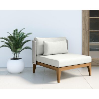 Ibiza Armless Chair - Natural - Stinson White 109499 109499 IBIZA ARMLESS CHAIR NATURAL REGENCY WHITE 5