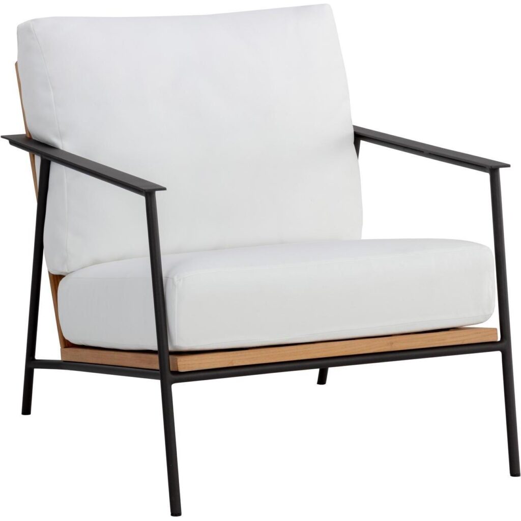 Milan Armchair - Stinson White