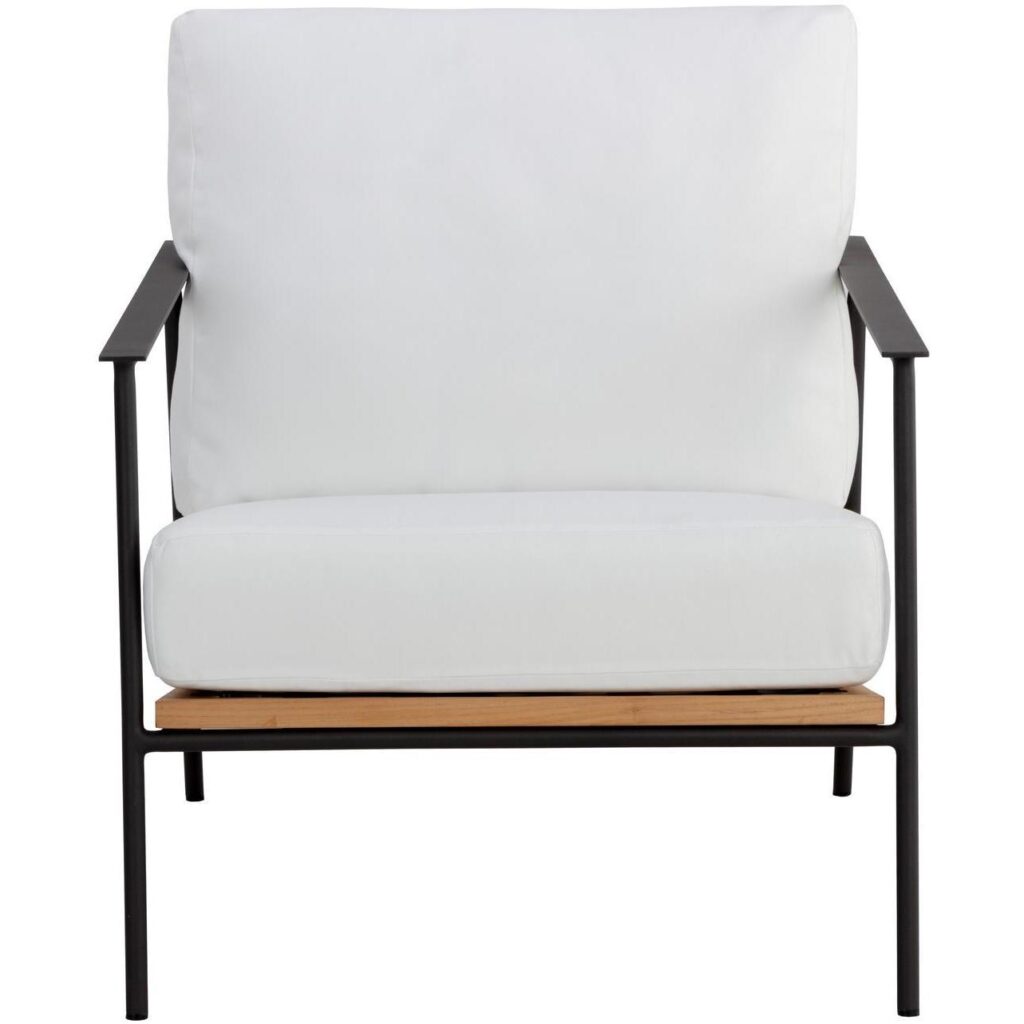 Milan Armchair - Stinson White - Image 2