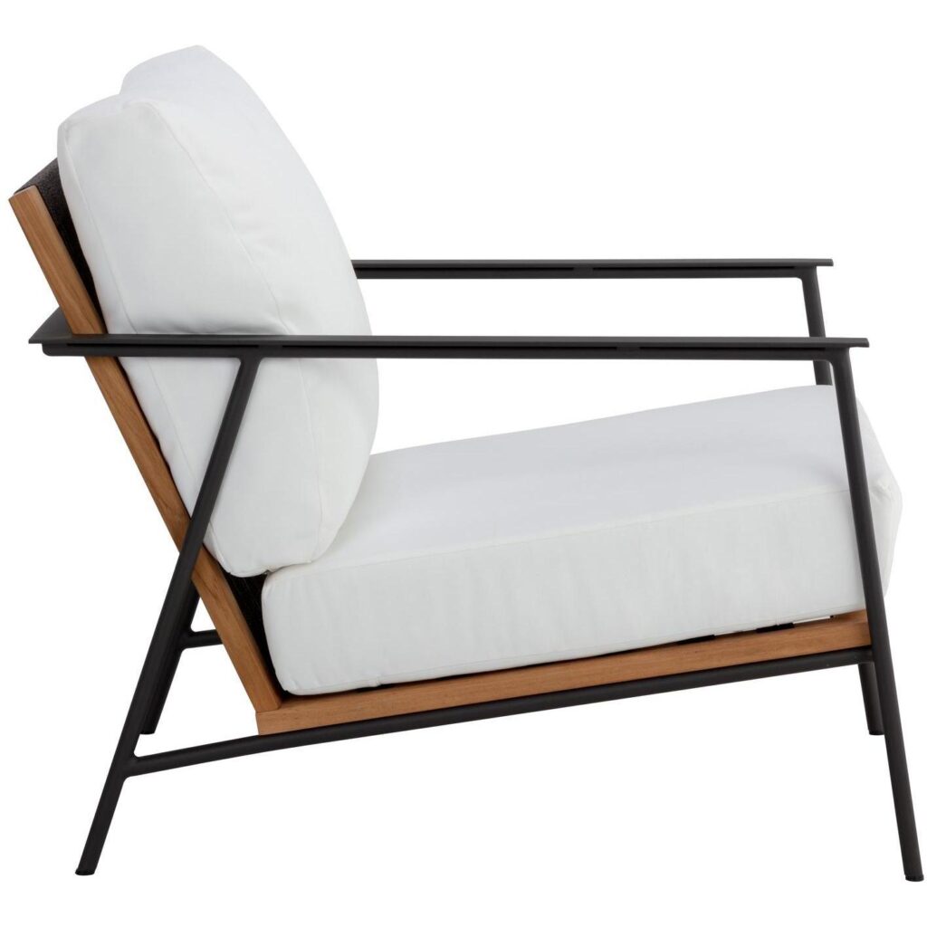 Milan Armchair - Stinson White - Image 3