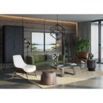 Zancor Lounge Chair - Gunmetal - Tan Leather 15 Zancor Lounge Chair - Gunmetal - Tan Leather 109559 109559 ZANCOR LOUNGE CHAIR TAN LEATHER 10