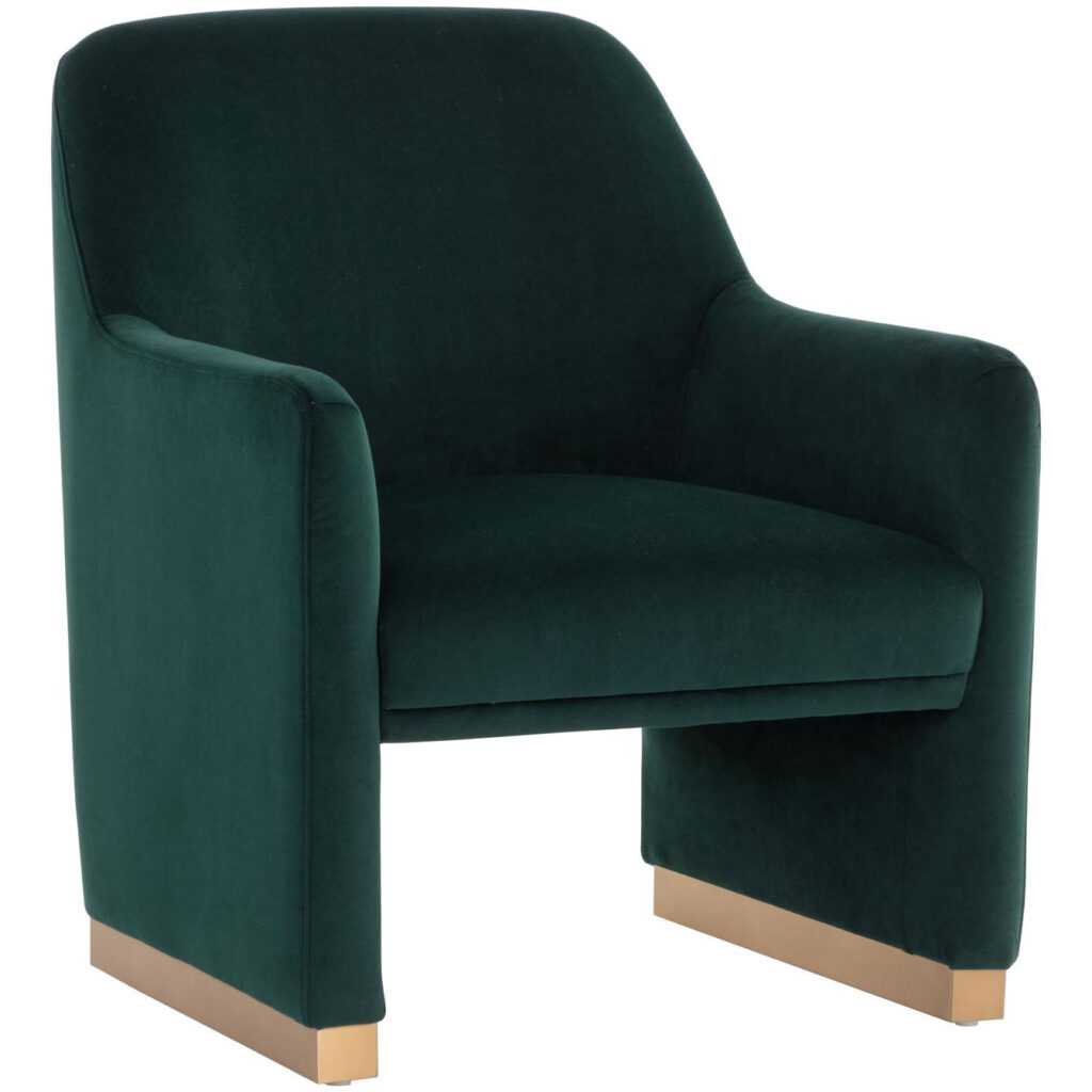 Jaime Lounge Chair - Meg Dark Emerald